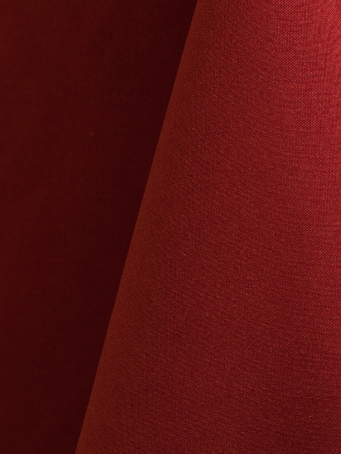 Cherry Red Polyester Rectangle Tablecloths