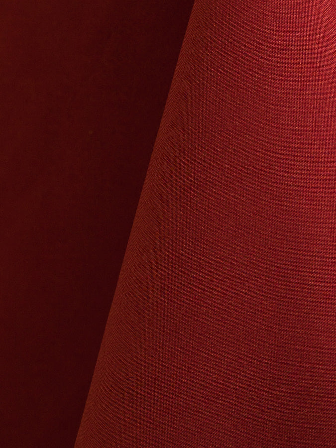 Cherry Red Polyester Round Tablecloths