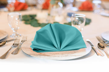 Turquoise Polyester Napkins