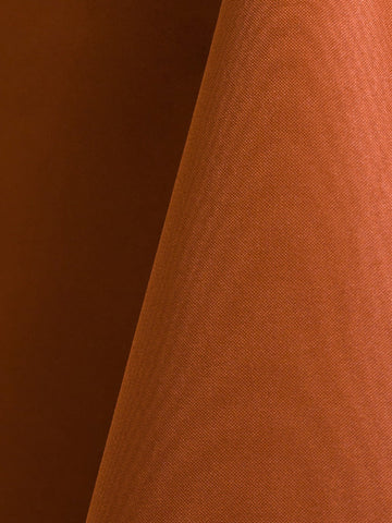 Burnt Orange Polyester Square Tablecloths