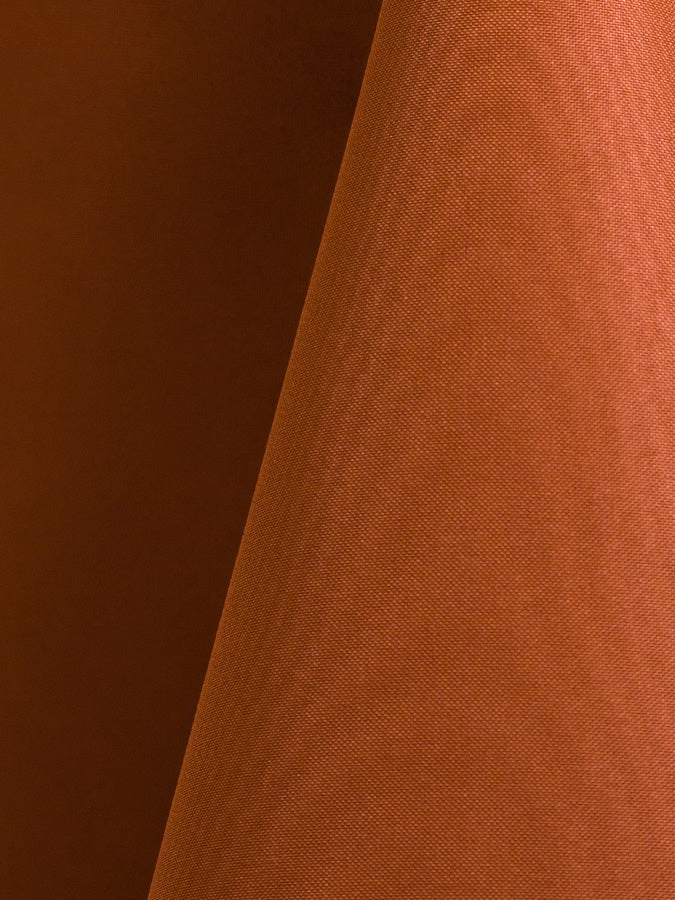 Burnt Orange Polyester Round Tablecloths