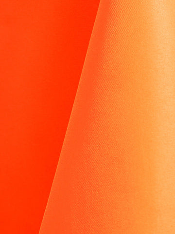 Neon Orange Polyester Rectangle Tablecloths