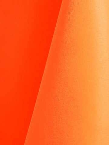 Neon Orange Polyester Tablecloth