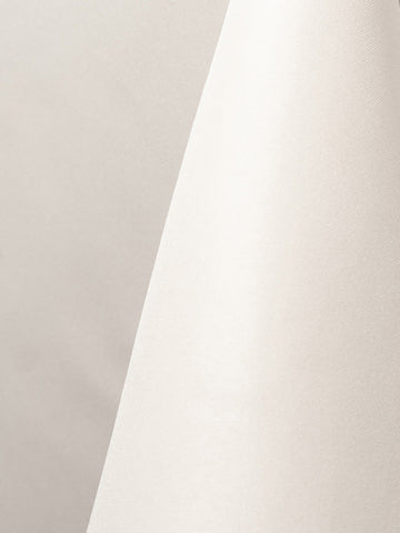 White Polyester Round Tablecloths